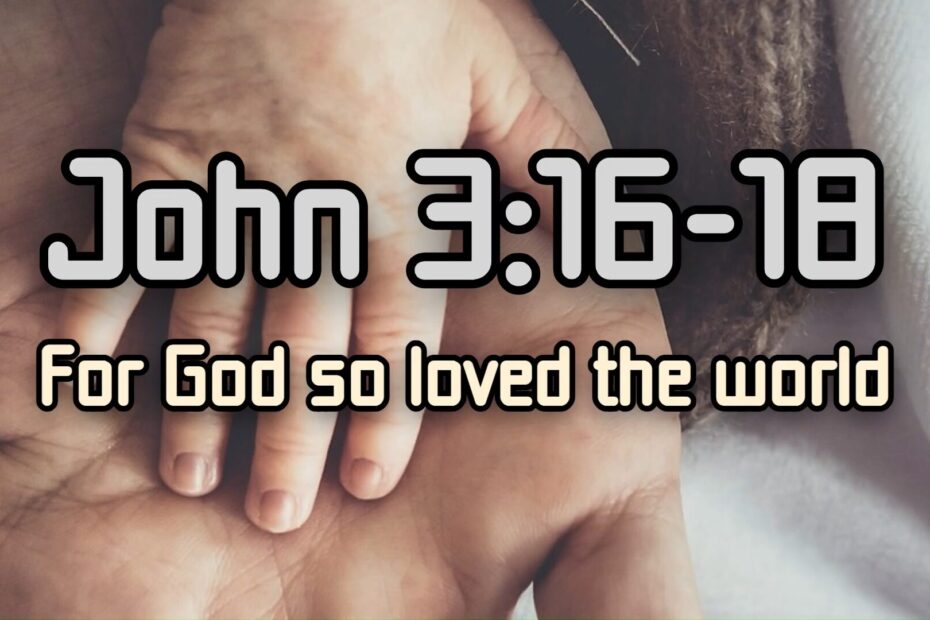 John 3:16-18 - title