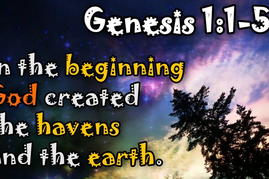 Genesis 1:1-5