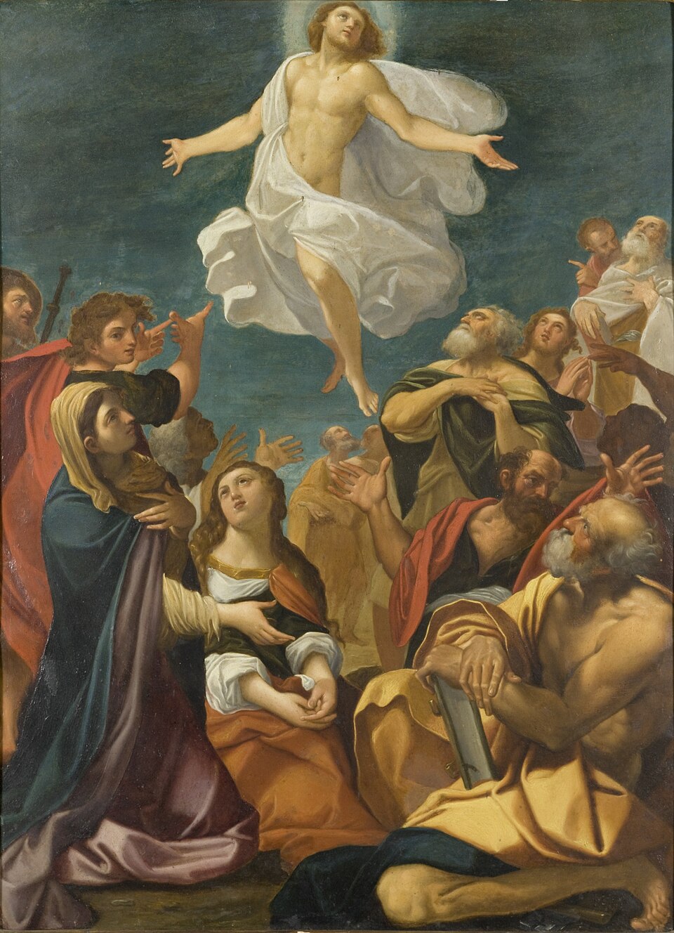 Classic painting of the Ascension of Christ