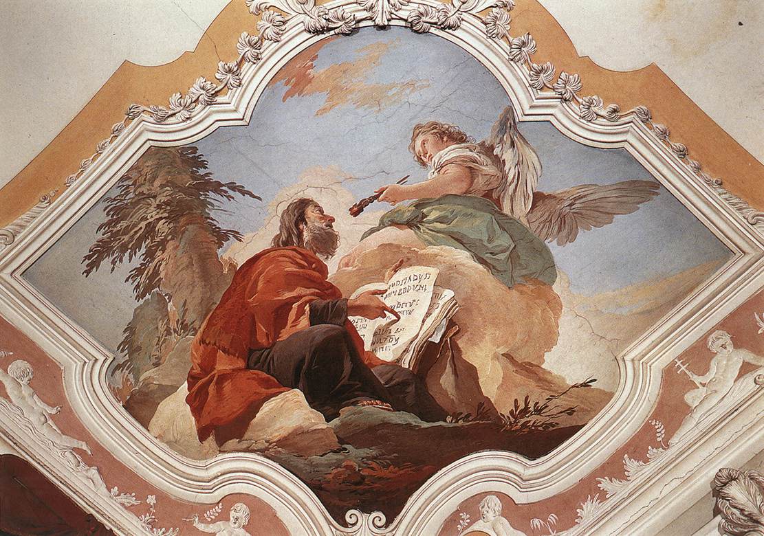 The prophet Isaiah — the Old Testament root of 'he has sent me' (Isaiah 61:1) (Giovanni Battista Tiepolo)