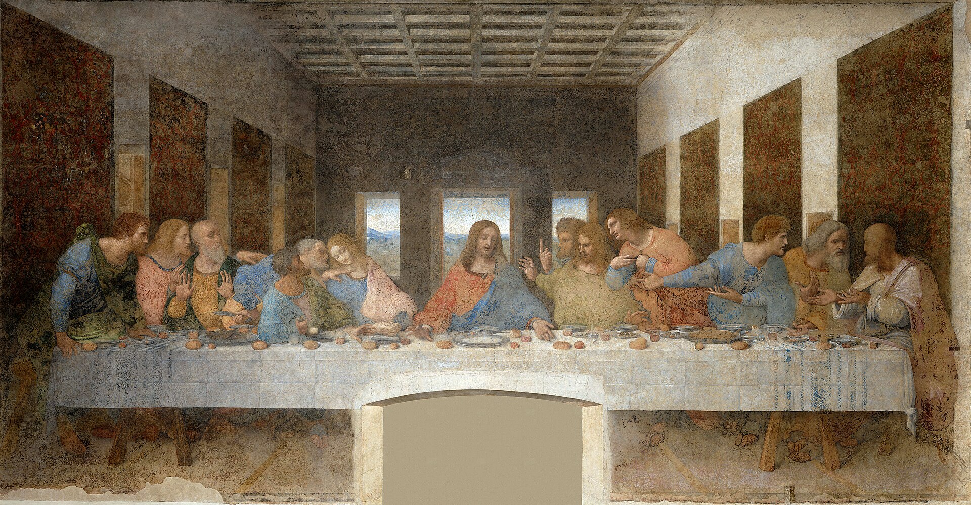 Leonardo da Vinci's The Last Supper — the night Jesus gave the new commandment
