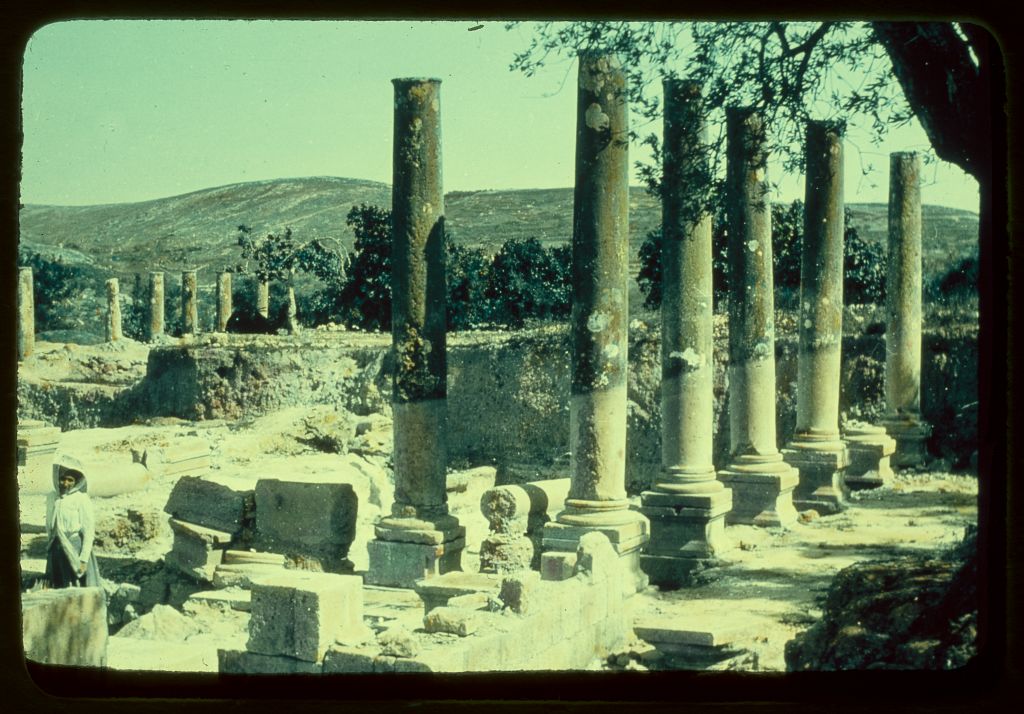 Roman-era colonnade ruins at Samaria (Sebaste). The gospel crossed even the boundary of Samaria, with which Jews would not associate (Acts 8).