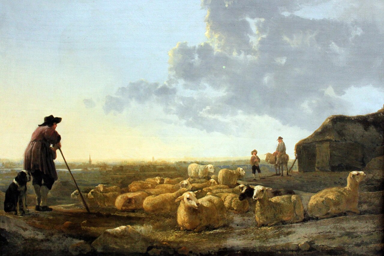Aelbert Cuyp, “Herd of Sheep at Pasture” (c. 1645–1655), Städel Museum — Abel was “a keeper of sheep” (Genesis 4:2).