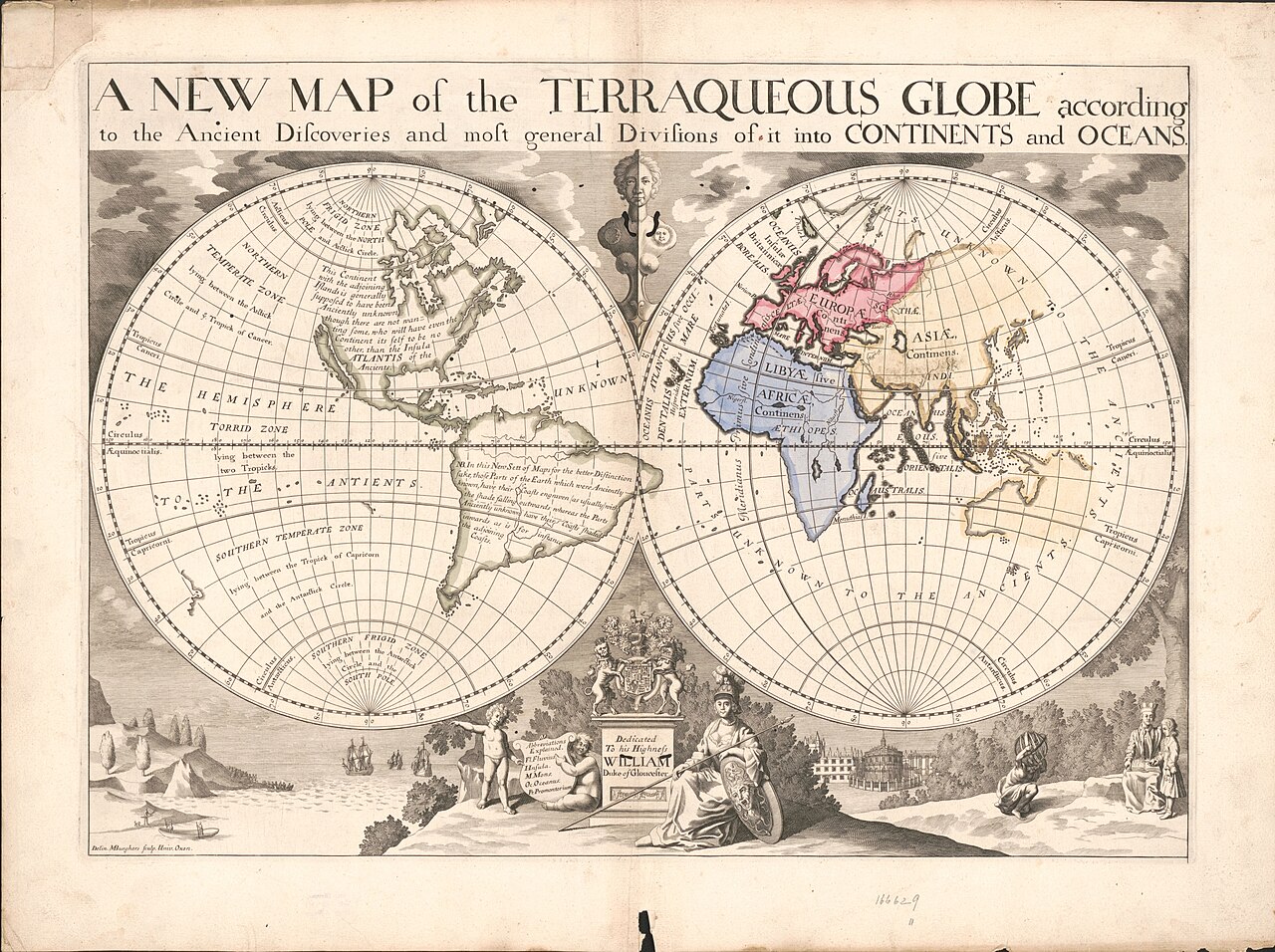 A 1690s world map