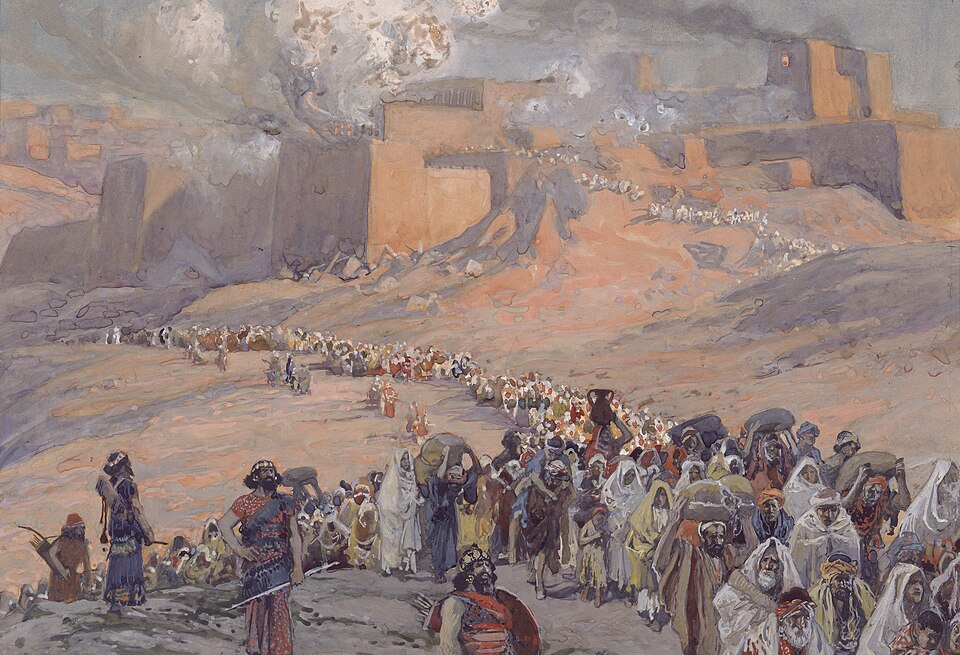 James Tissot, The Flight of the Prisoners — Judah led away from Jerusalem into Babylonian exile