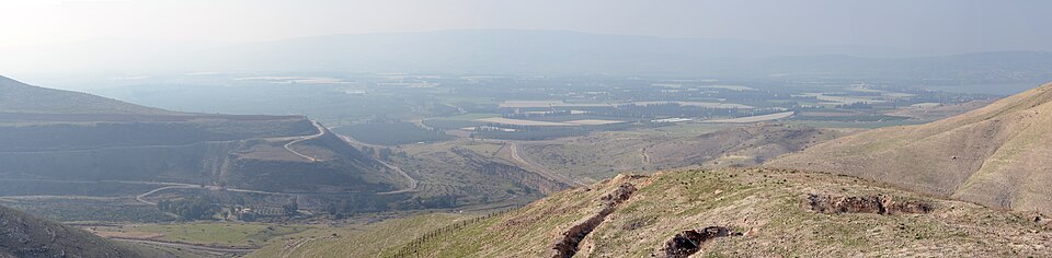 The Jordan River valley and surrounding plains
