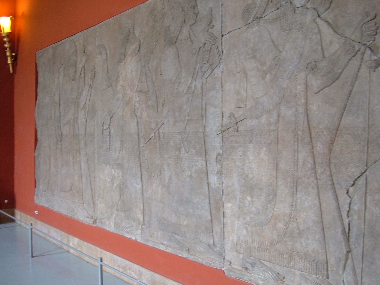 An ancient Assyrian relief excavated at Nimrud