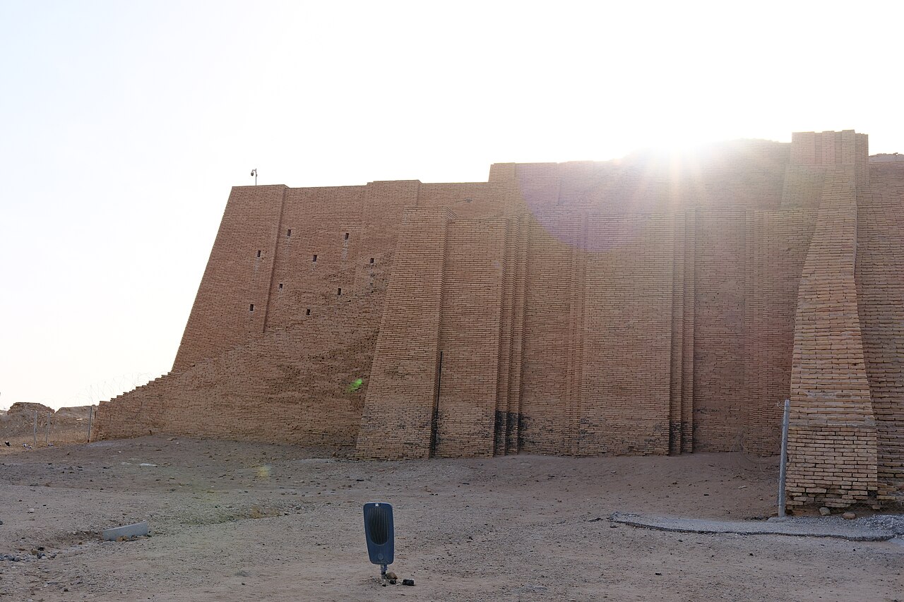 The ruins of the Ziggurat of Ur in Nasiriyah, Iraq