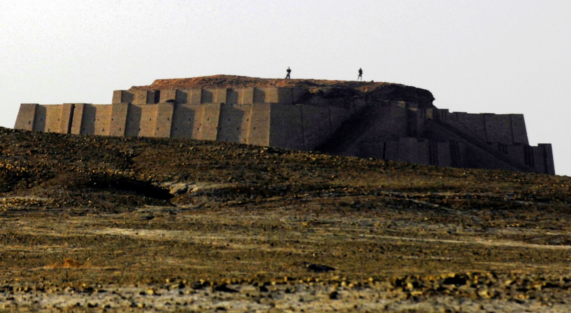 The ruins of the Great Ziggurat of Ur in Iraq