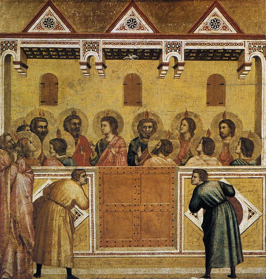Giotto's painting of the Pentecost, the coming of the Holy Spirit
