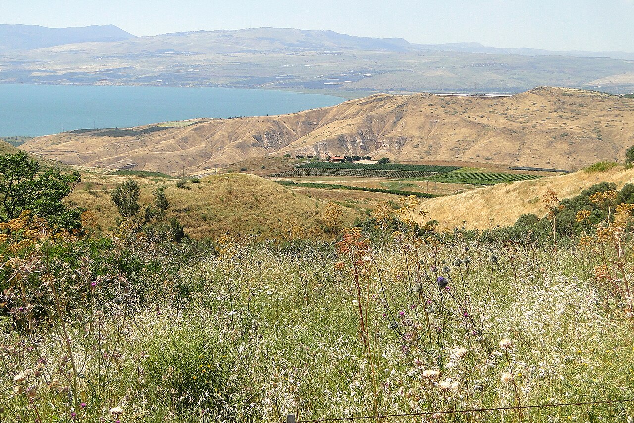 Photograph of the Sea of Galilee landscape