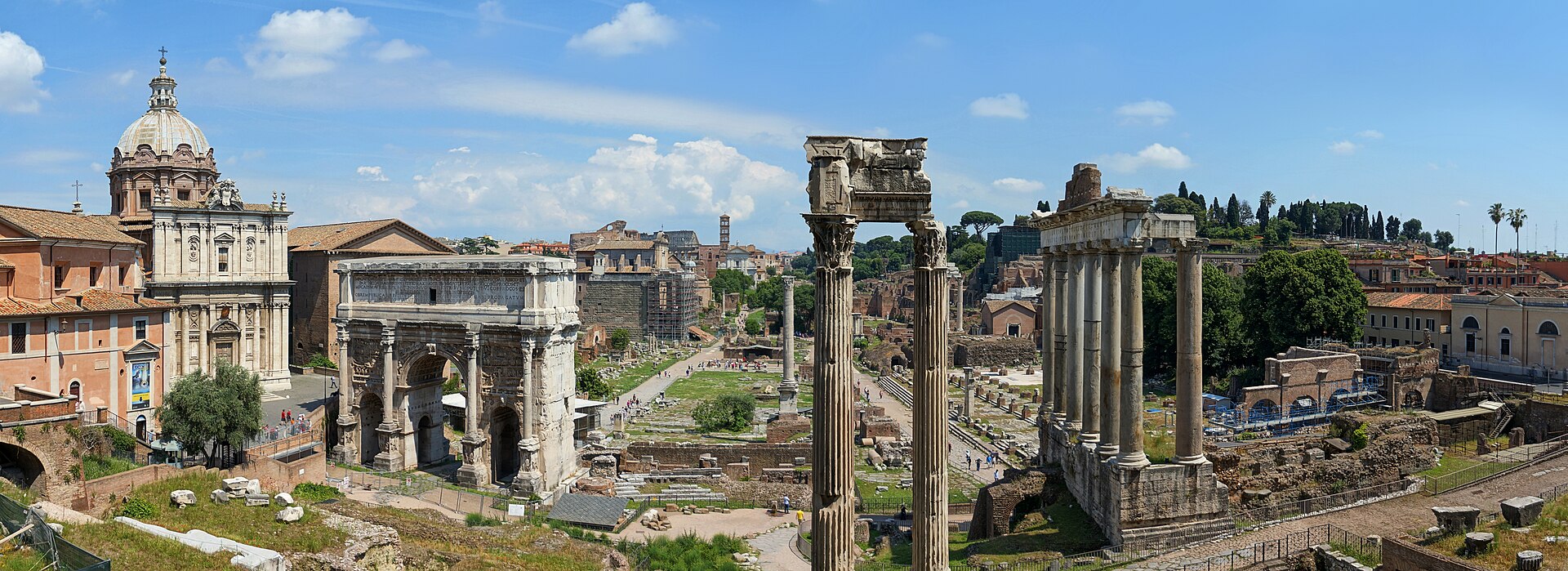The ruins of the Forum Romanum in Rome today. Paul longed to preach the gospel to the believers in this city (Romans 1:15).