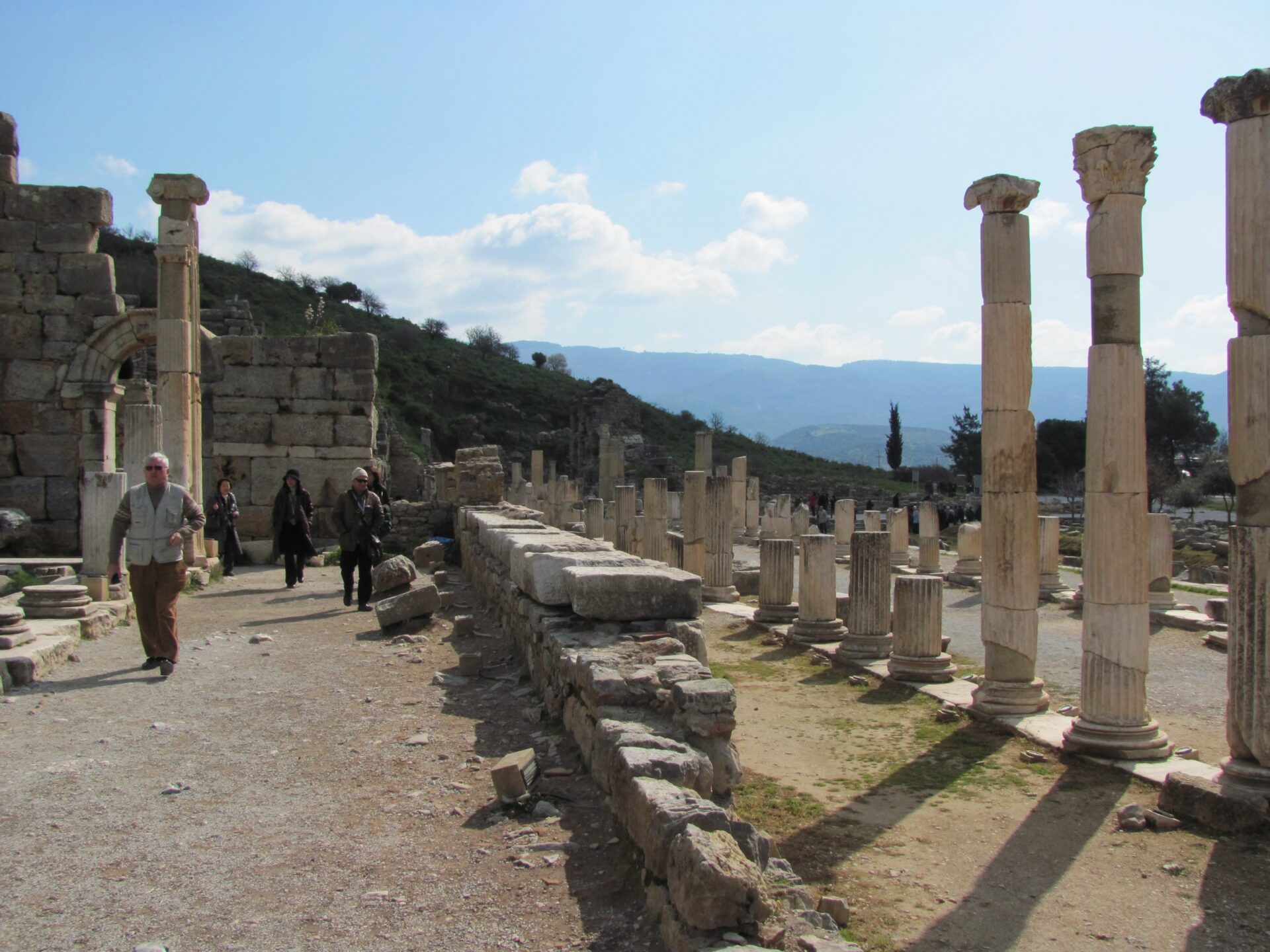 The ruins of Ephesus today, illustrating the city of Acts 19 without identifying the location of the baptisms.