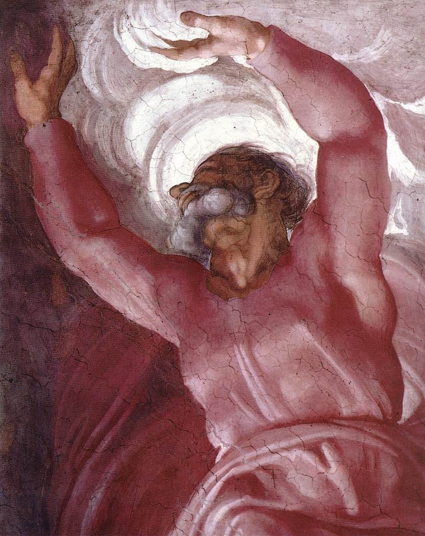Michelangelo's Separation of Light from Darkness on the Sistine Chapel ceiling